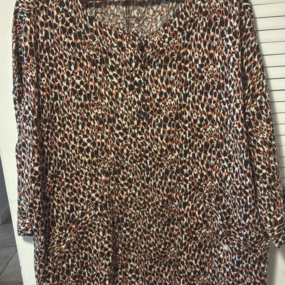 Leopard Print Blouse